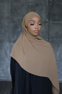 Brown Hijab (Chiffon)