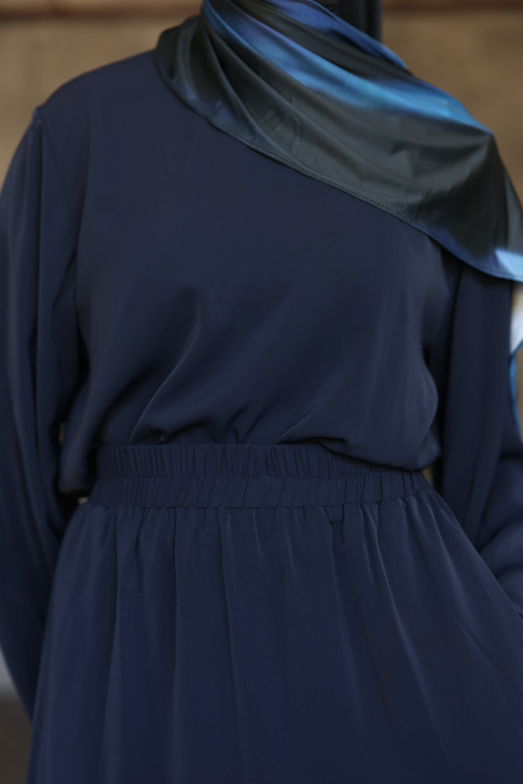 PREORDER (Navy) Basic Maxi Skirt (Part Of A Set)