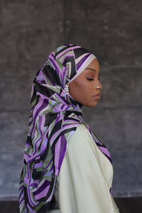 (Purple) ZO Hijab (Chiffon)