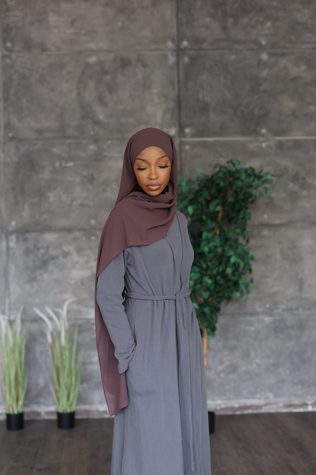 Purple Hijab (Chiffon)