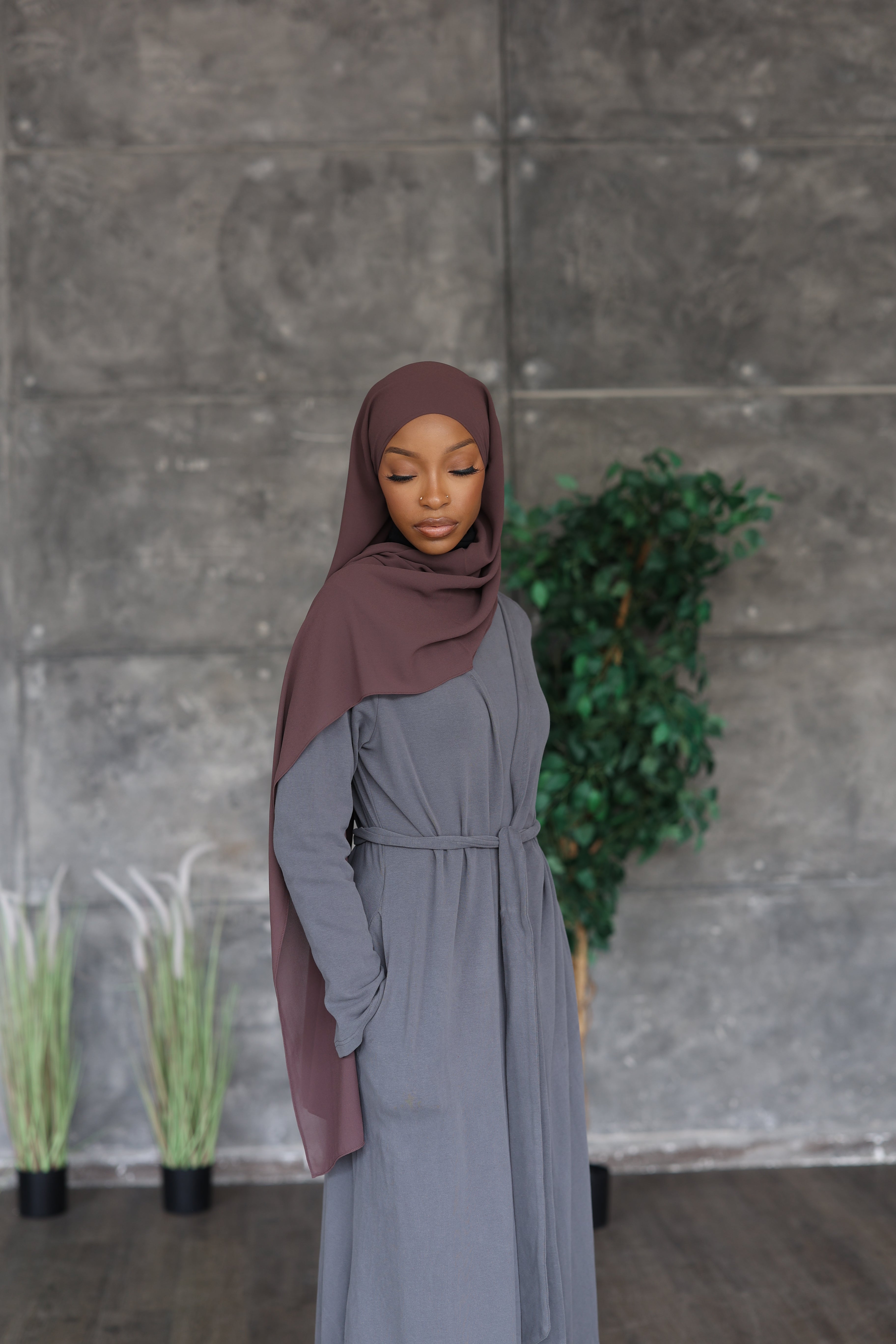 Purple Hijab (Chiffon)