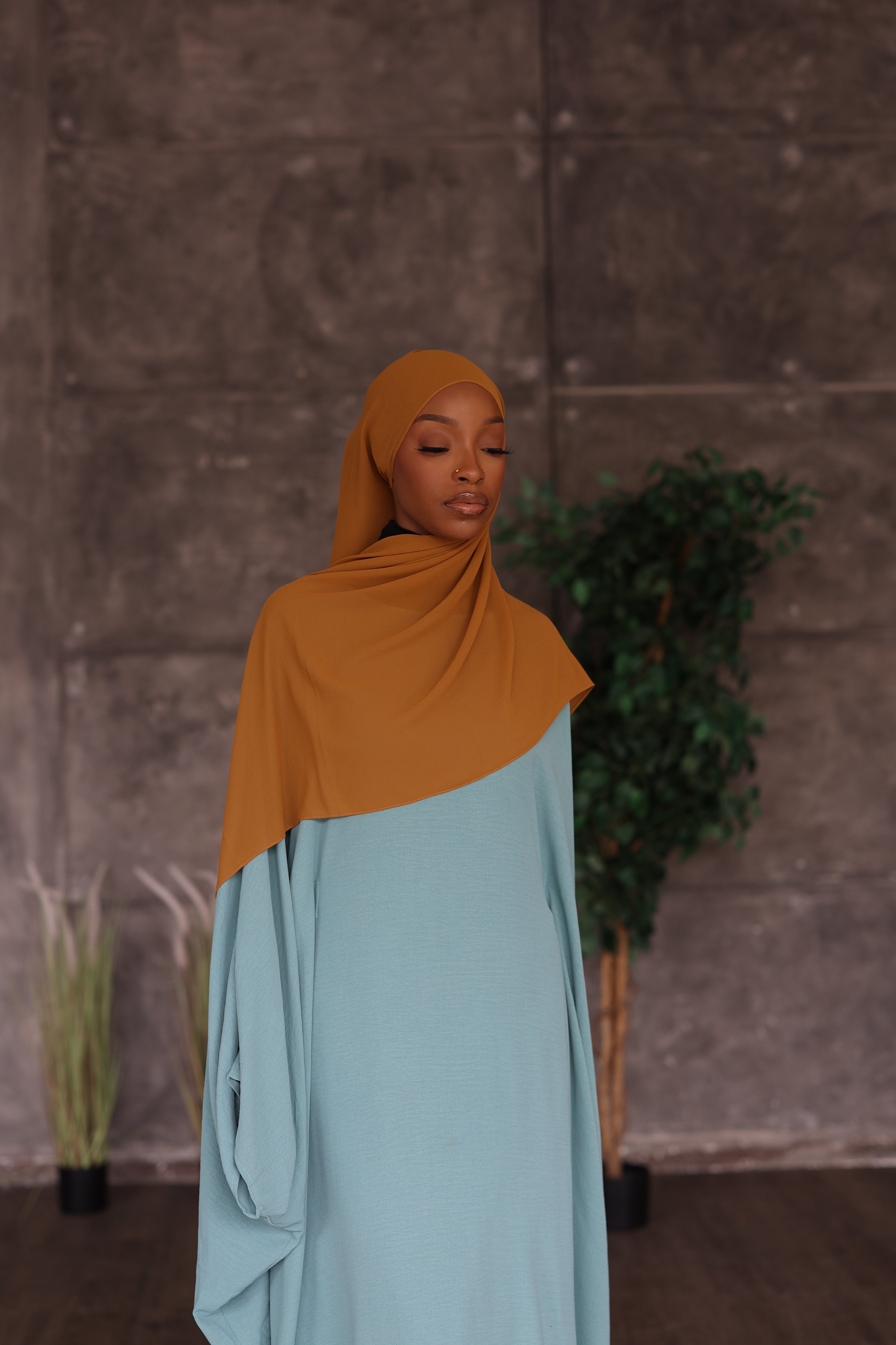 Deep Mustard Hijab (Chiffon)
