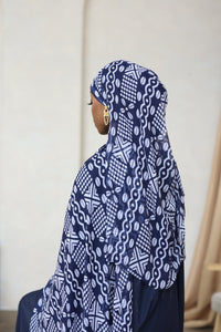 Navy SADIYA Hijab (Chiffon)