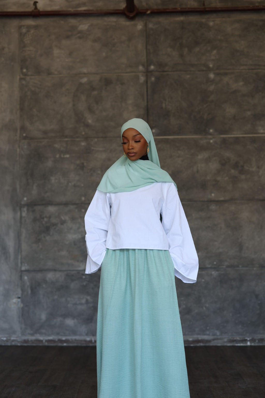 PREORDER (Mint) Maxi Skirt