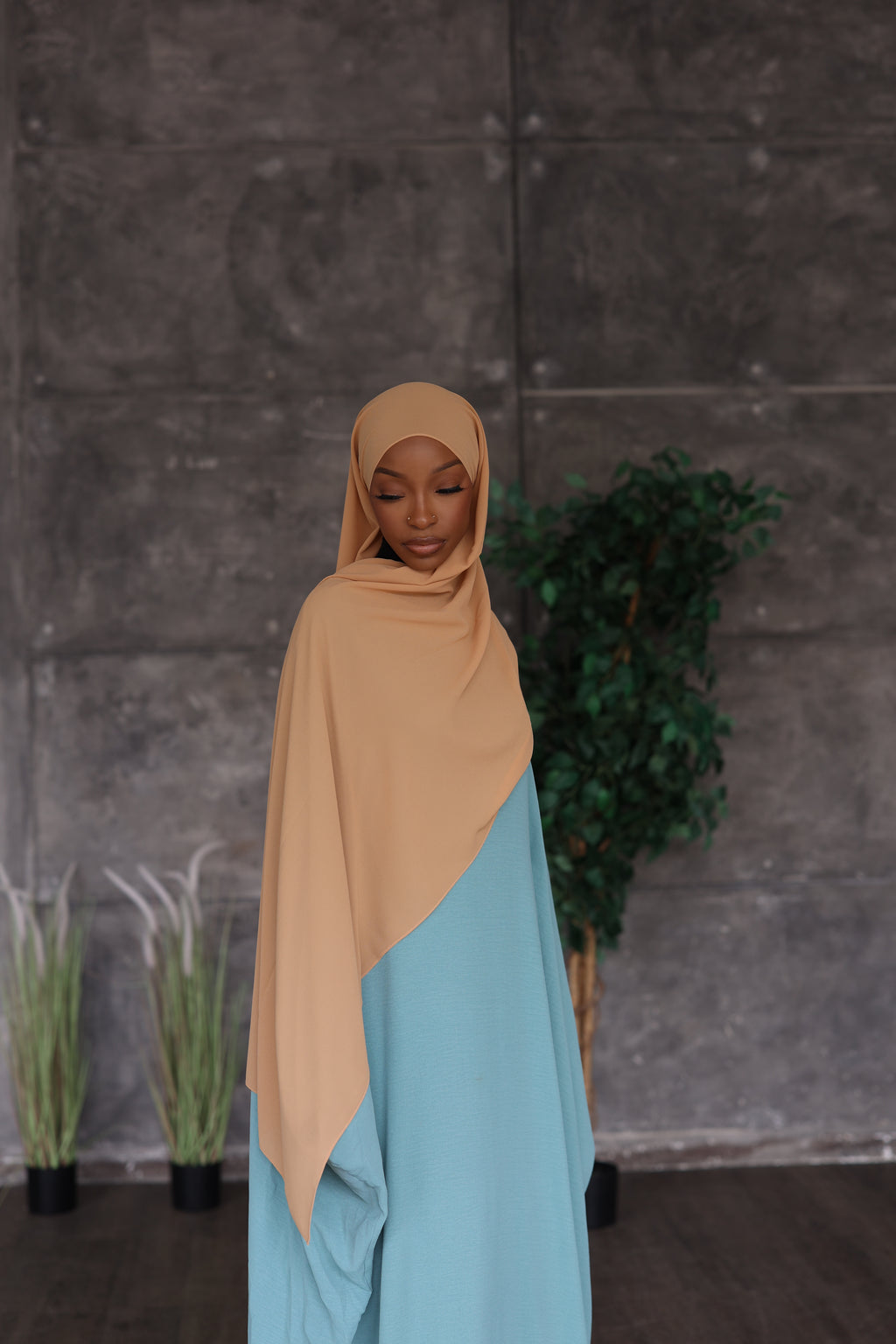 Tan Hijab (Chiffon)