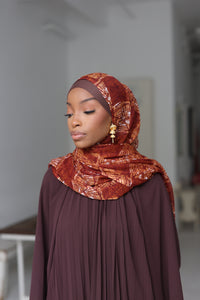 (Brown) ISRAH Hijab (Chiffon)