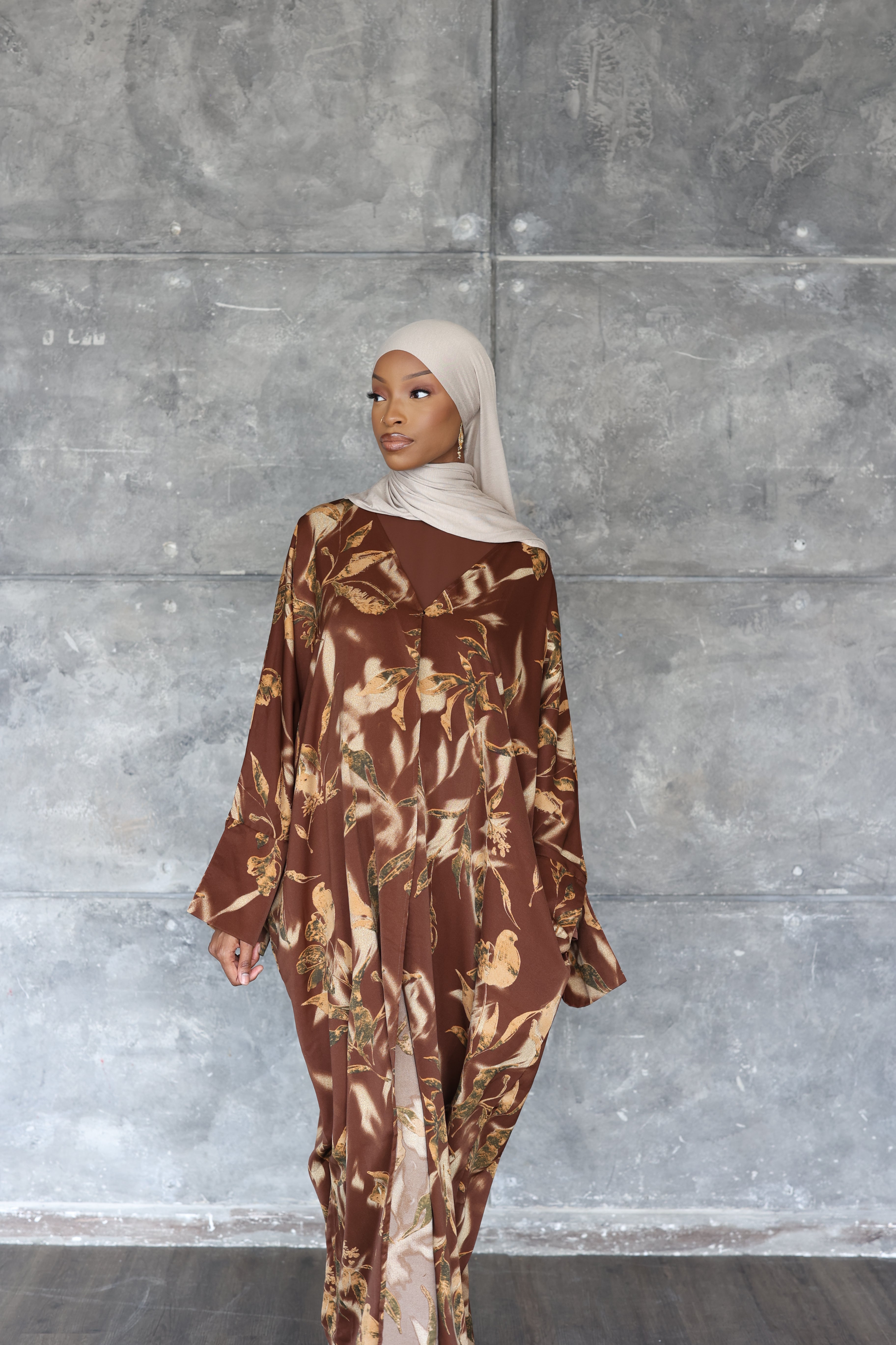Brown SERAI Abaya