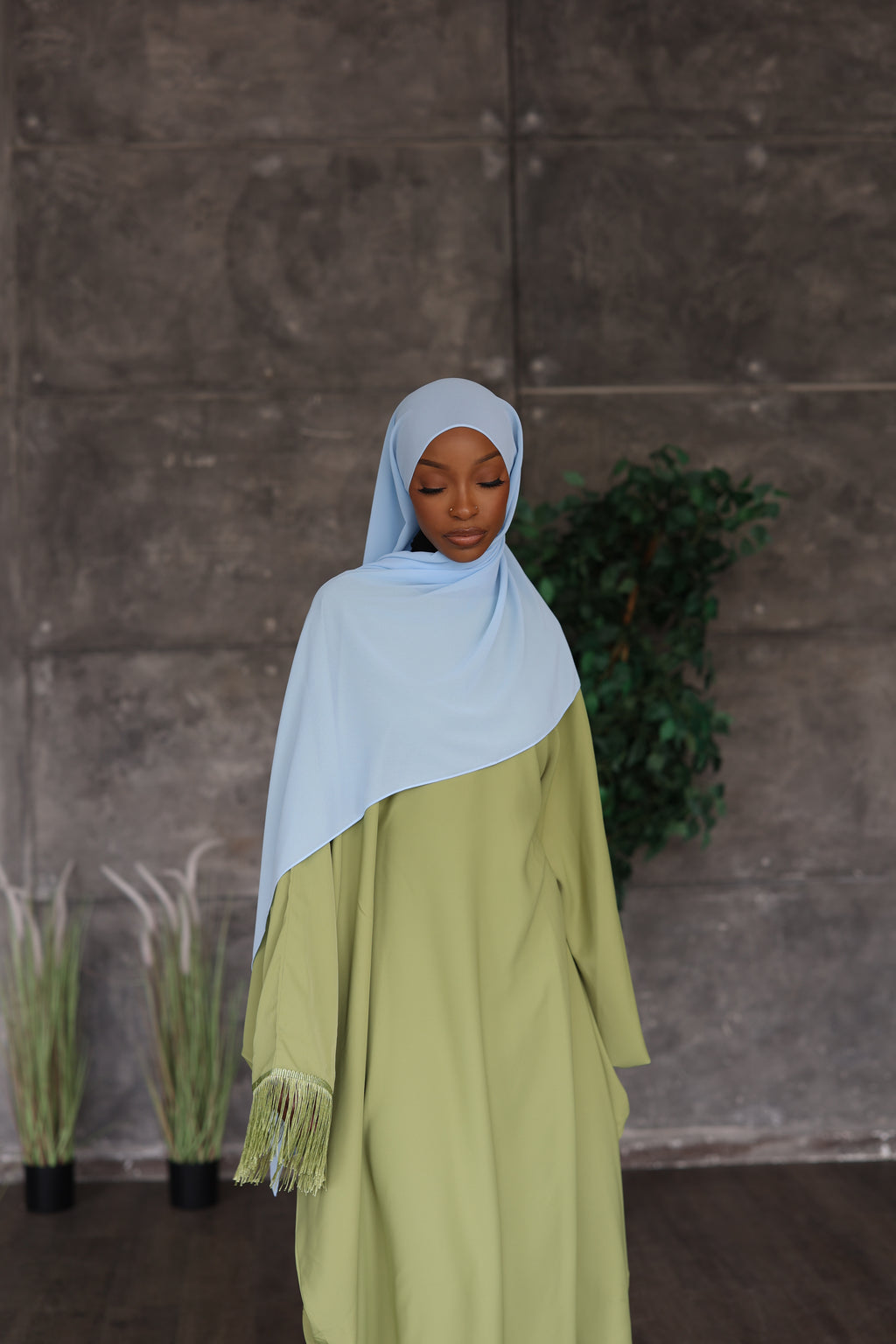 Light Blue Hijab (Chiffon)