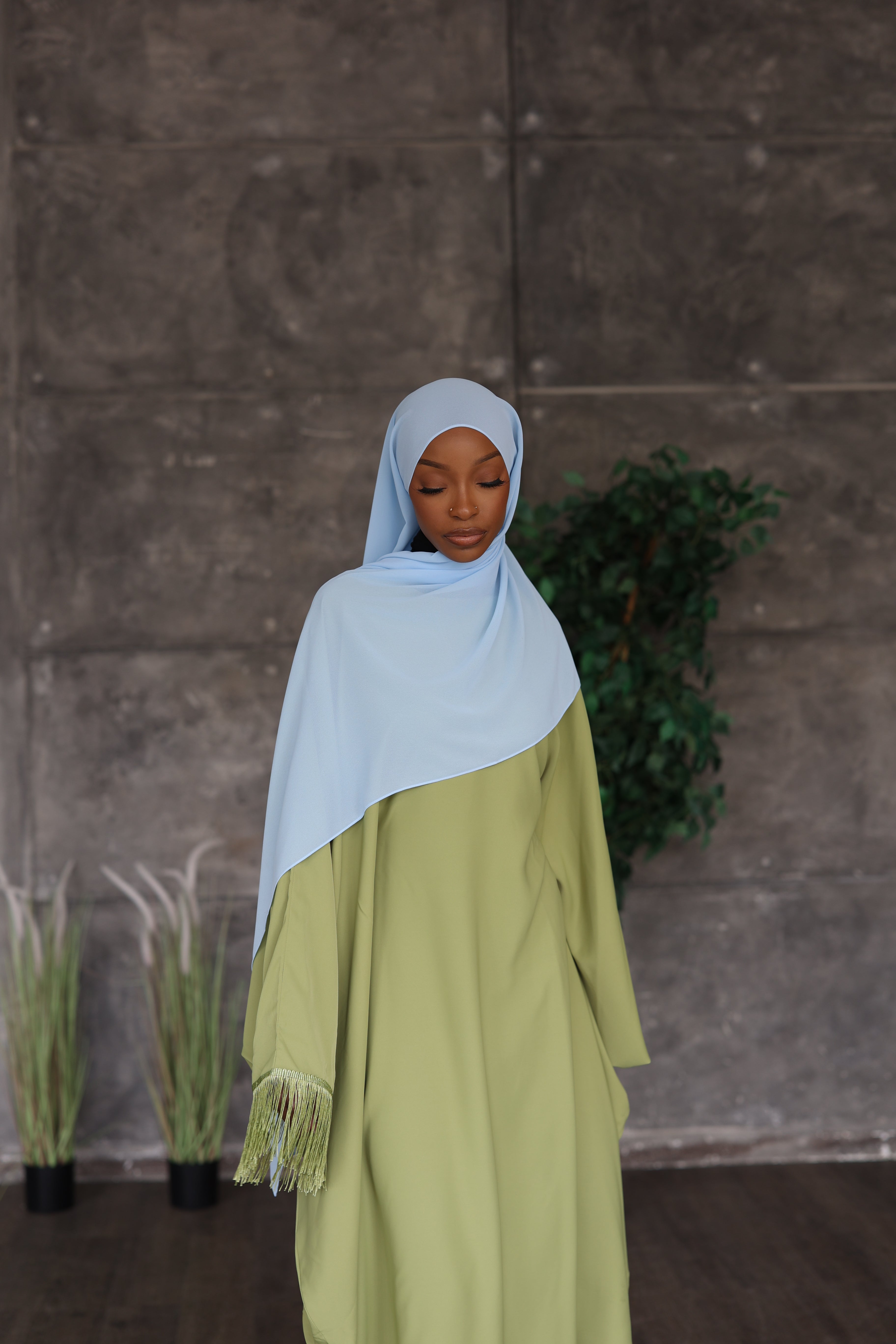 Light Blue Hijab (Chiffon)