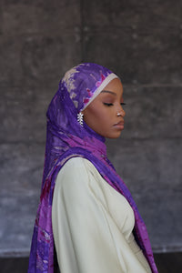 (Purple) SEHAI Hijab (Chiffon)