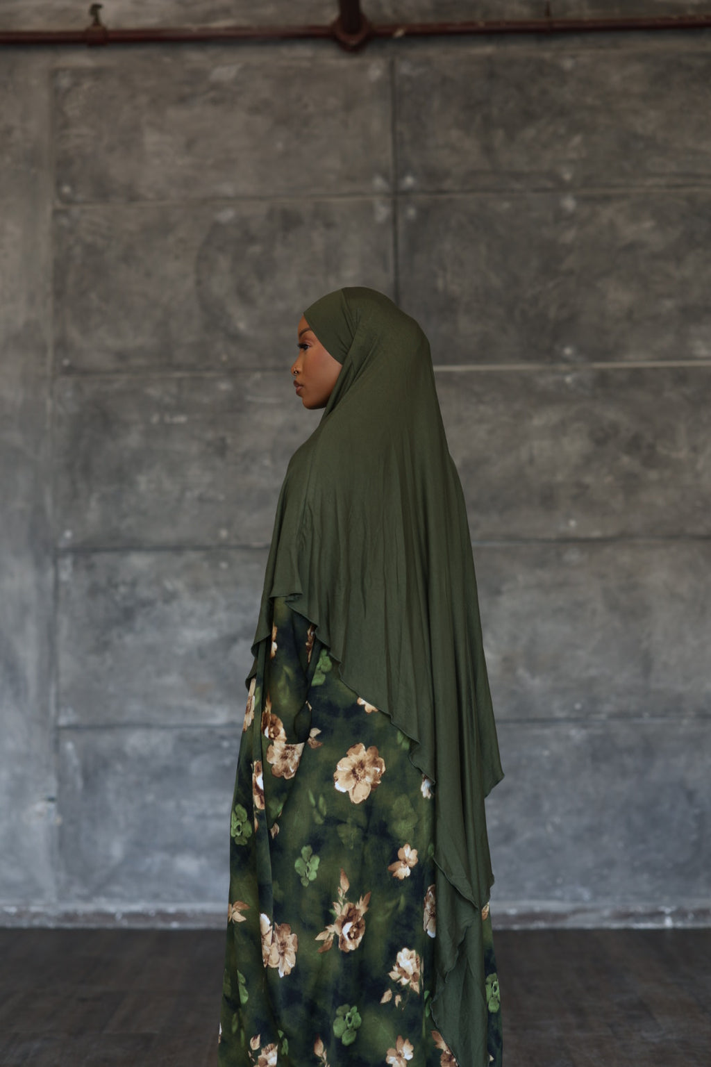 (Olive) Khimar (Jersey)