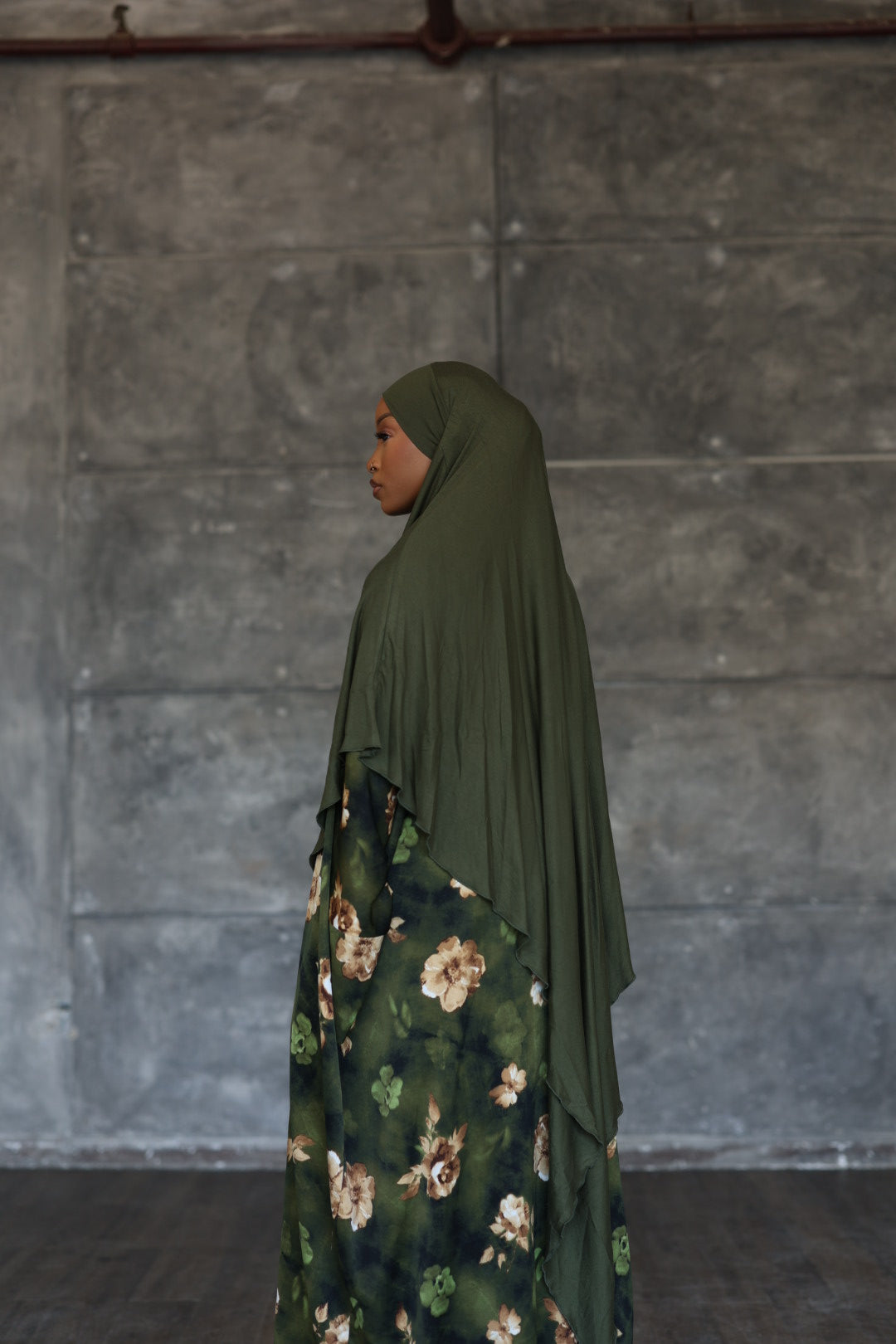 (Olive) Khimar (Jersey)