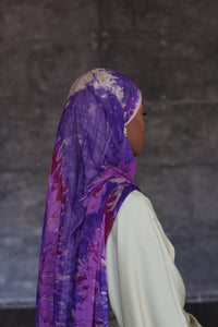(Purple) SEHAI Hijab (Chiffon)