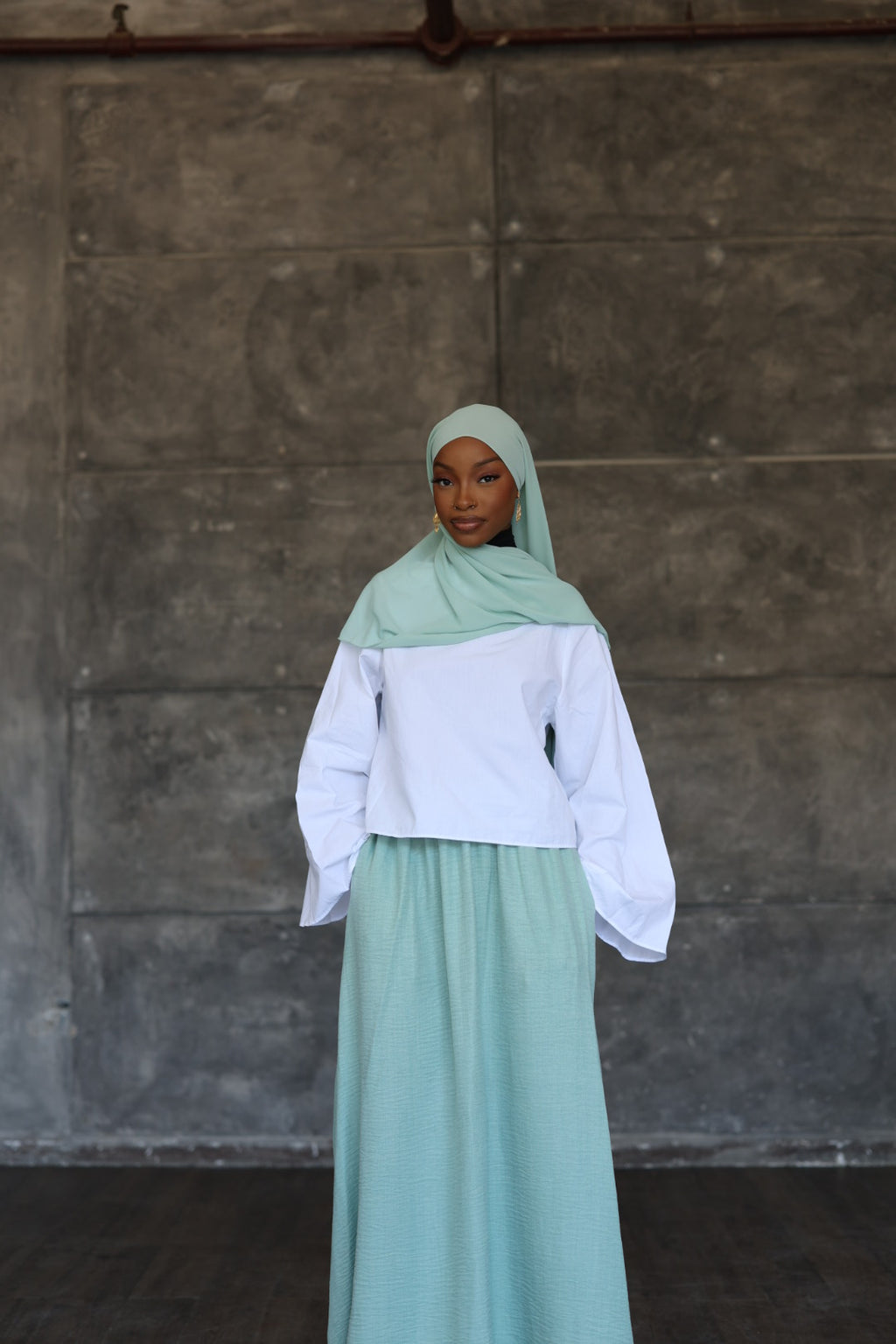 PREORDER (Mint) Maxi Skirt