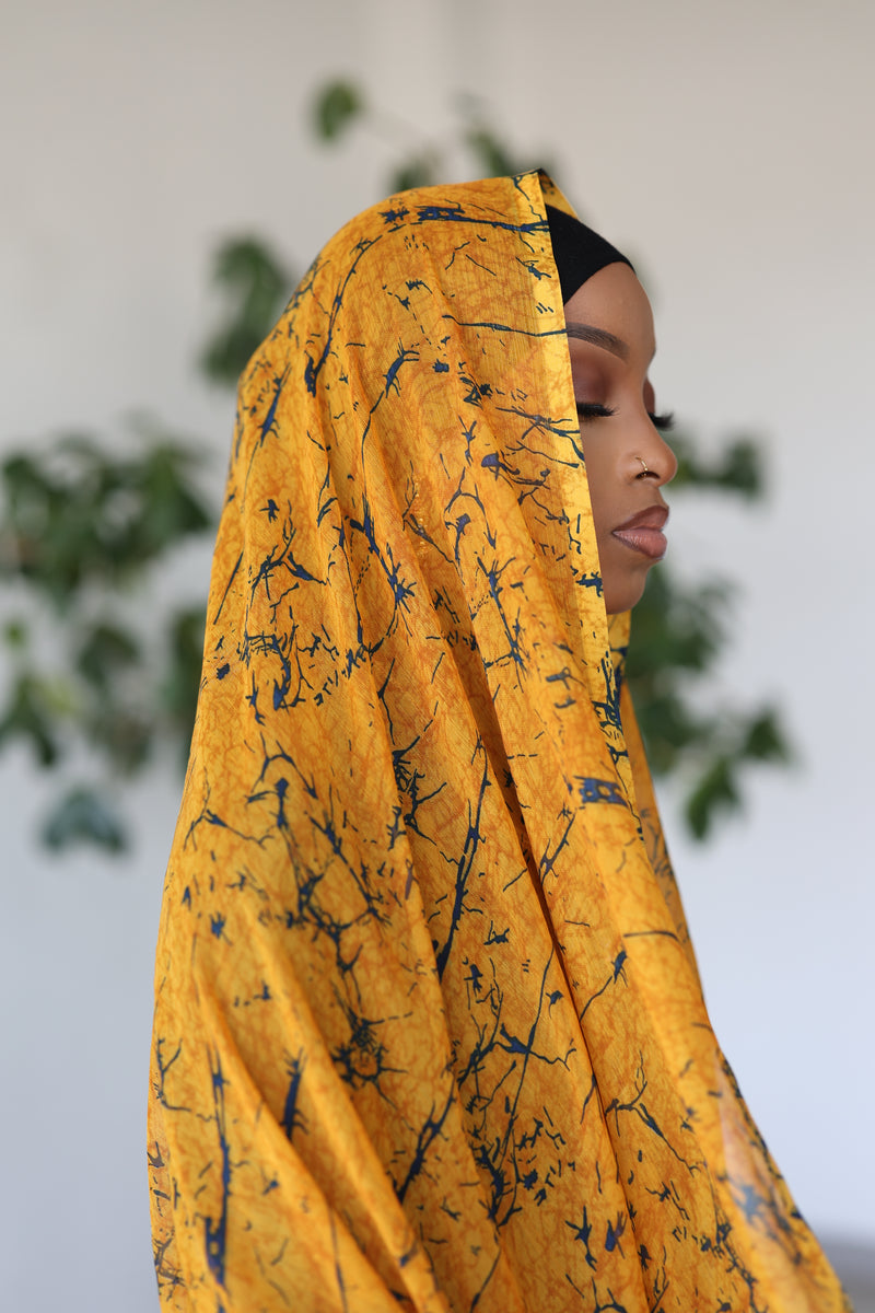 (Yellow) DELILAH Hijab (Chiffon) – A.SumayahShop LLC