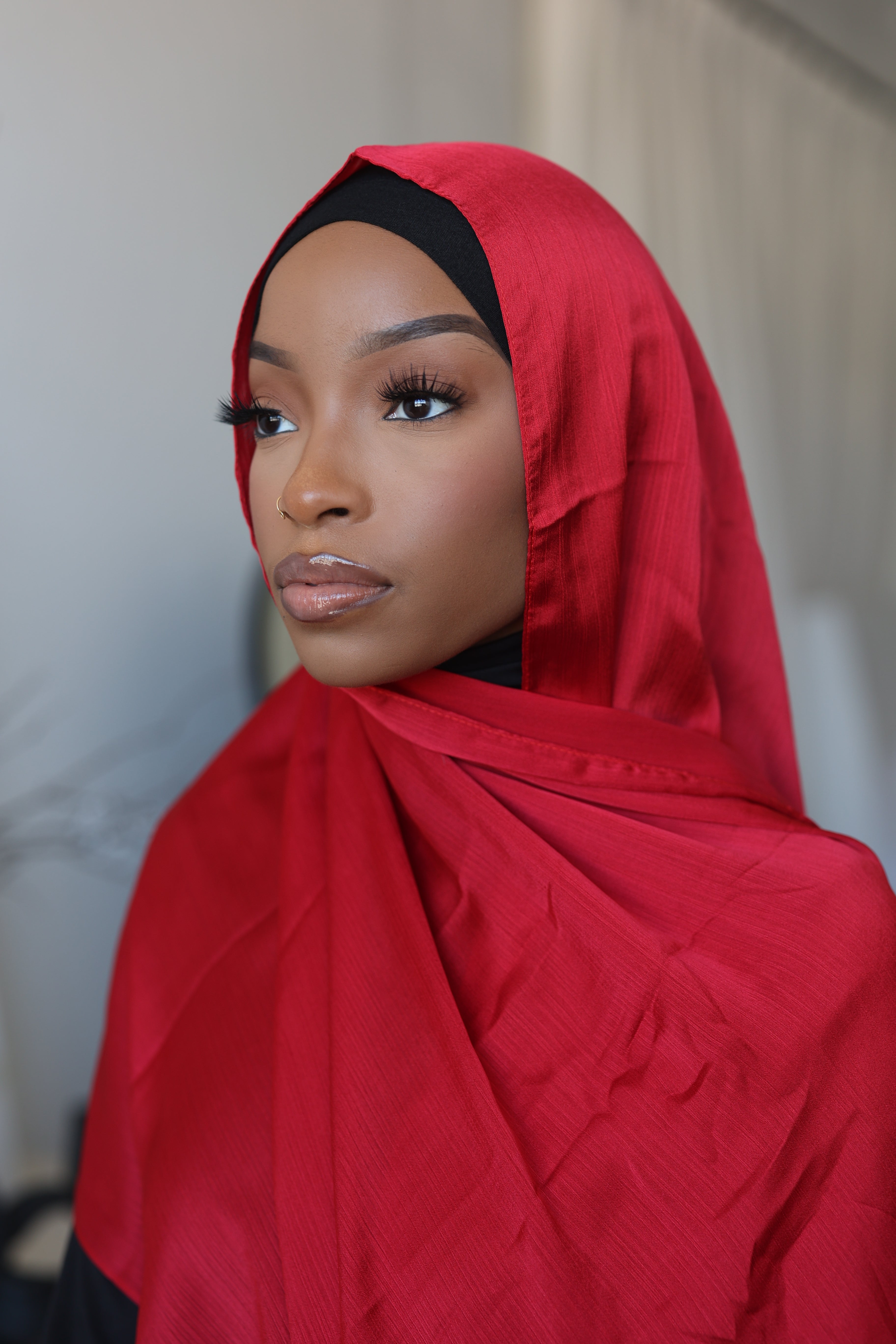 (Red) Satin Hijab