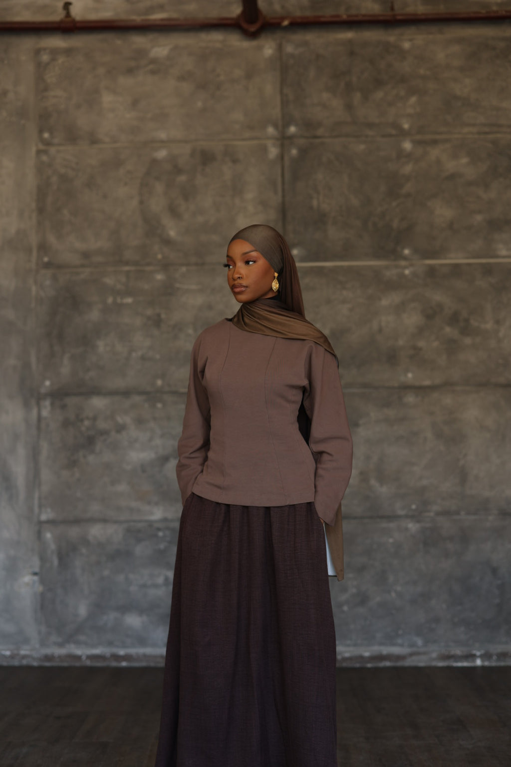 PREORDER (Coffee) Maxi Skirt