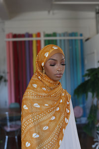 (Mustard) BARIKA Hijab (Chiffon)