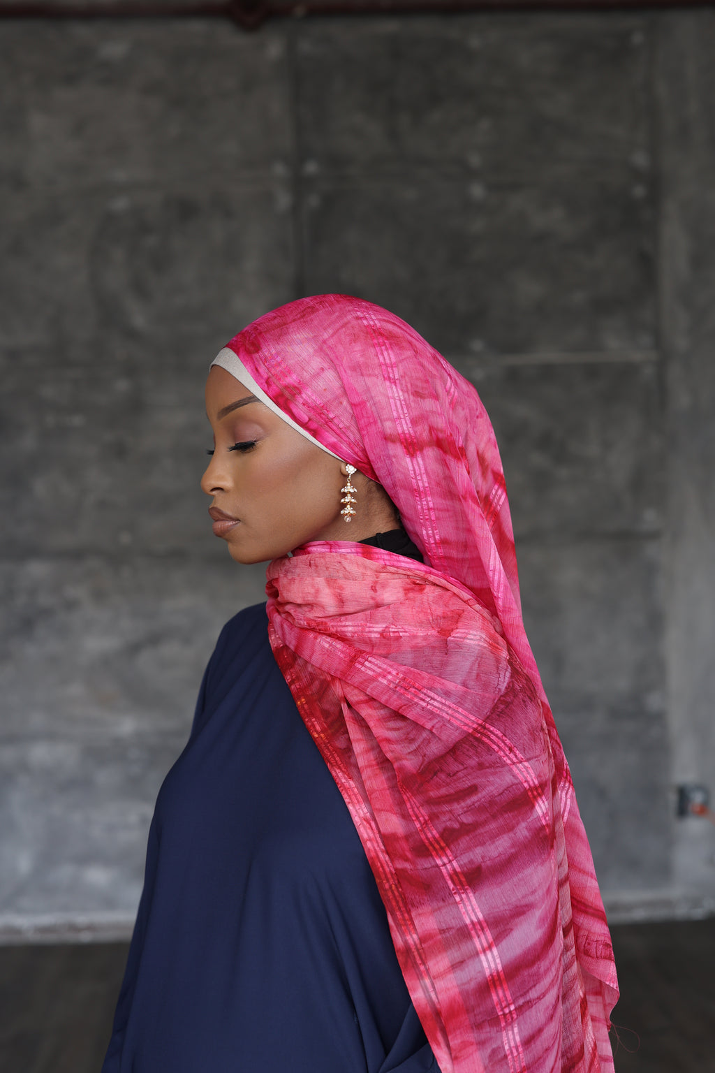 (Pink) RAIMI Hijab (Chiffon)