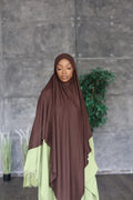 (Dark Brown) Khimar (Jersey)