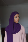 Dark Purple Hijab (Chiffon)
