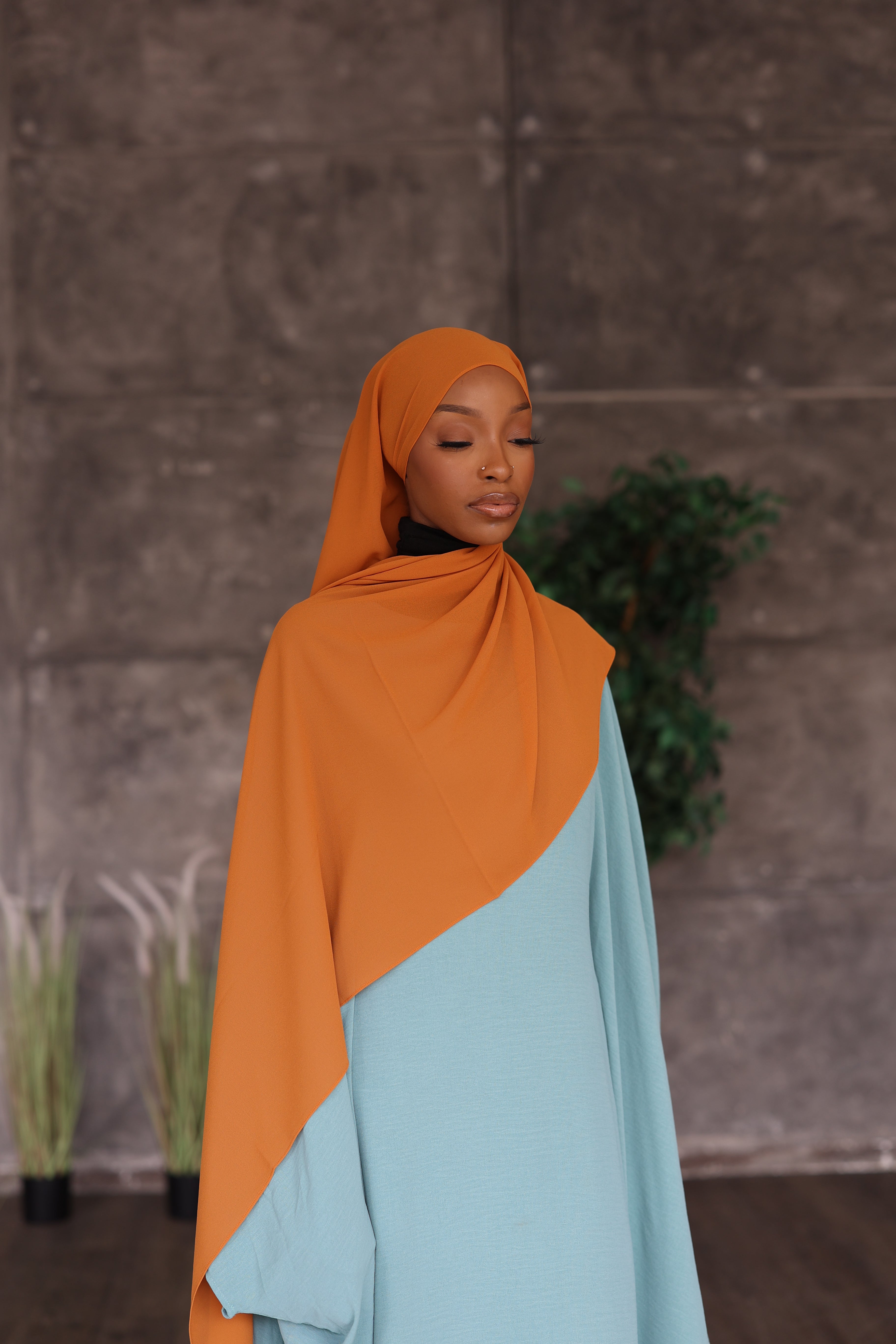 Orange Hijab (Chiffon)