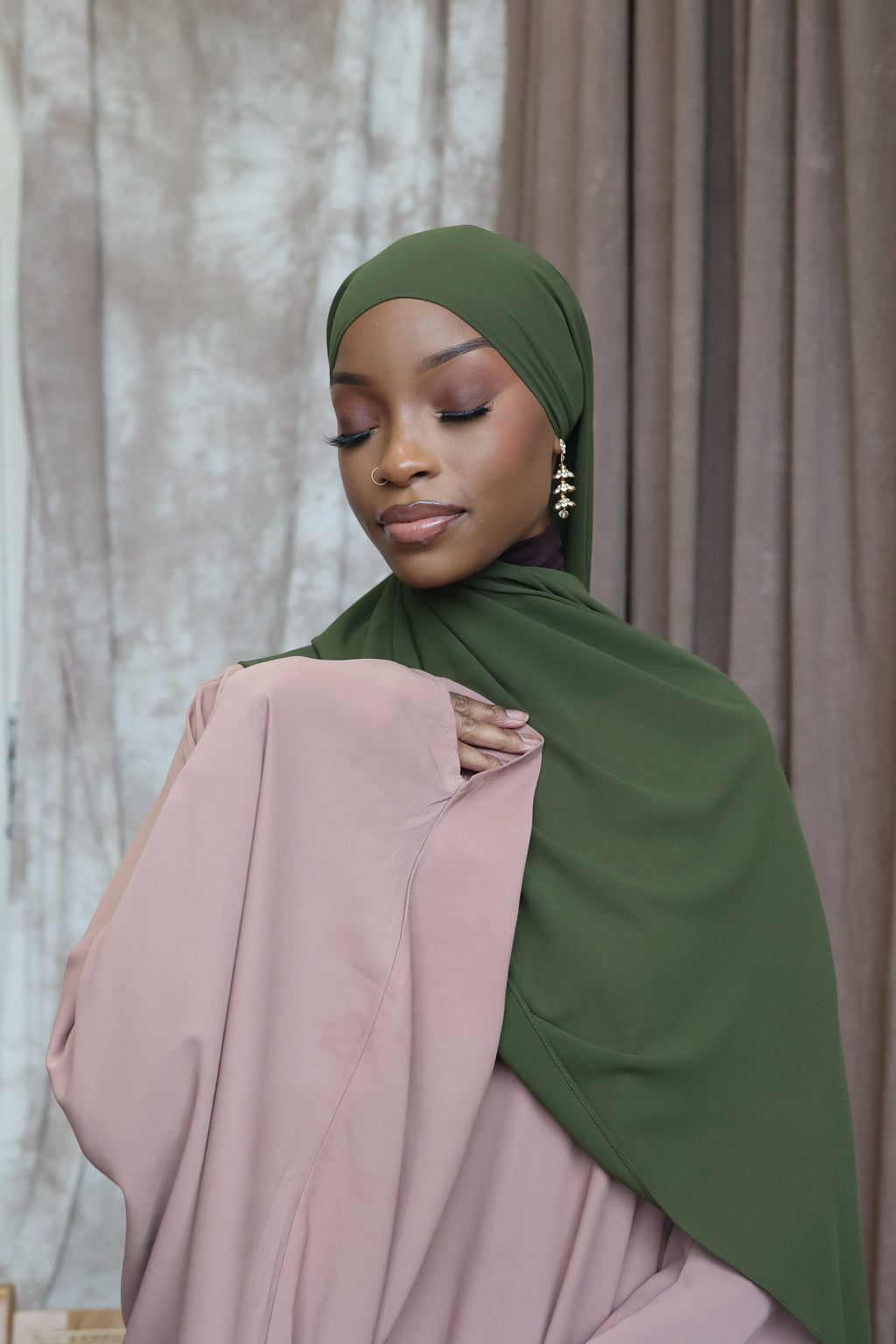 Olive Hijab (Chiffon)