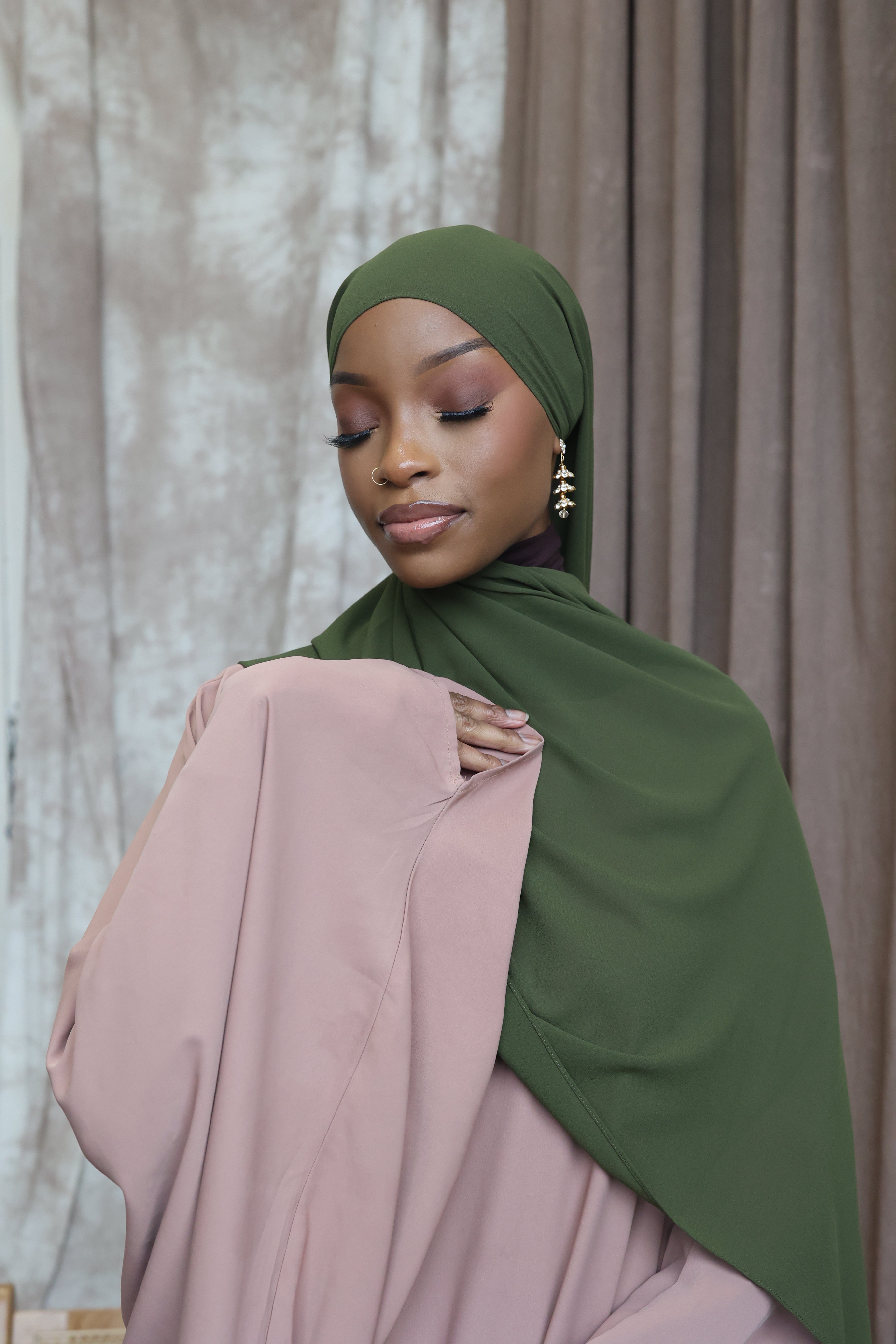 Olive Hijab (Chiffon)