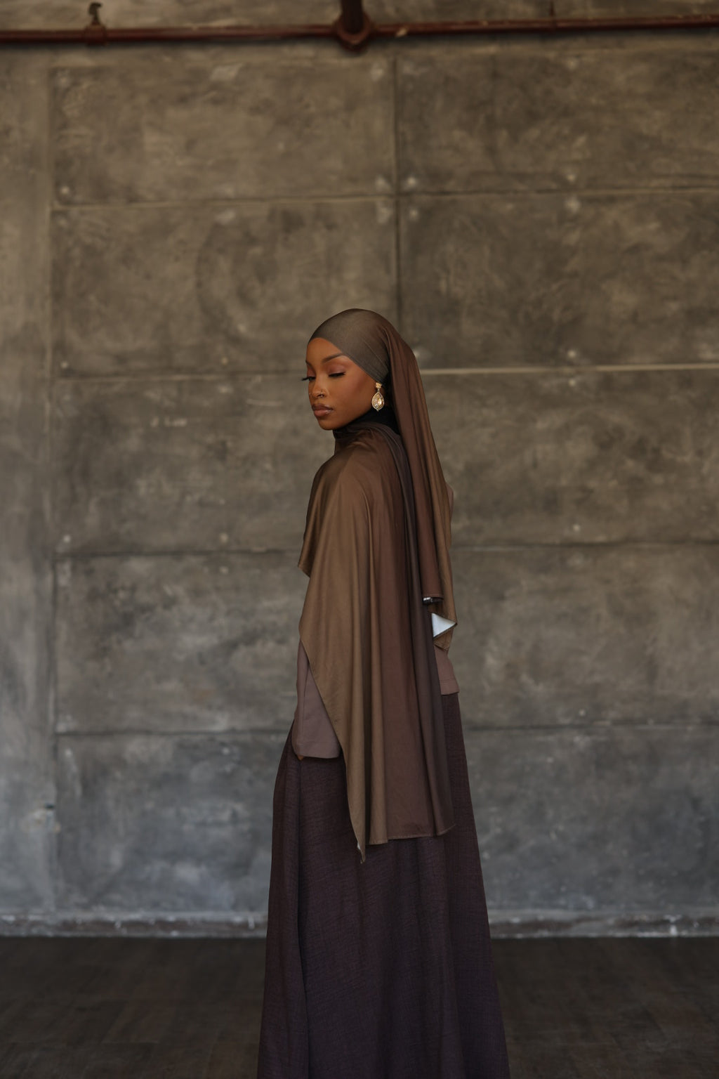 Brown Ombre (Liquid Jersey)