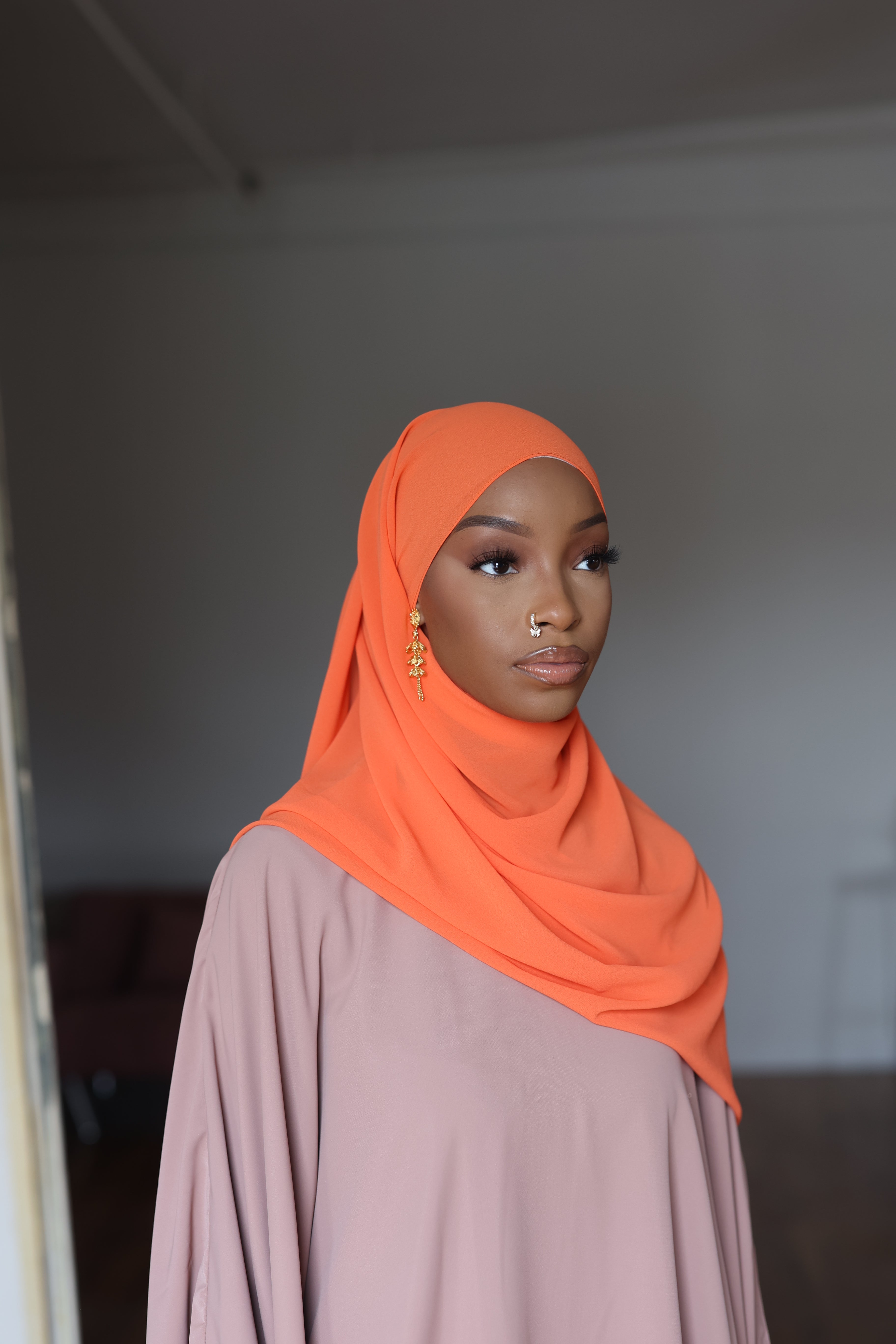 Orange Hijab (Chiffon)