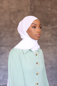 White Hijab (Chiffon)