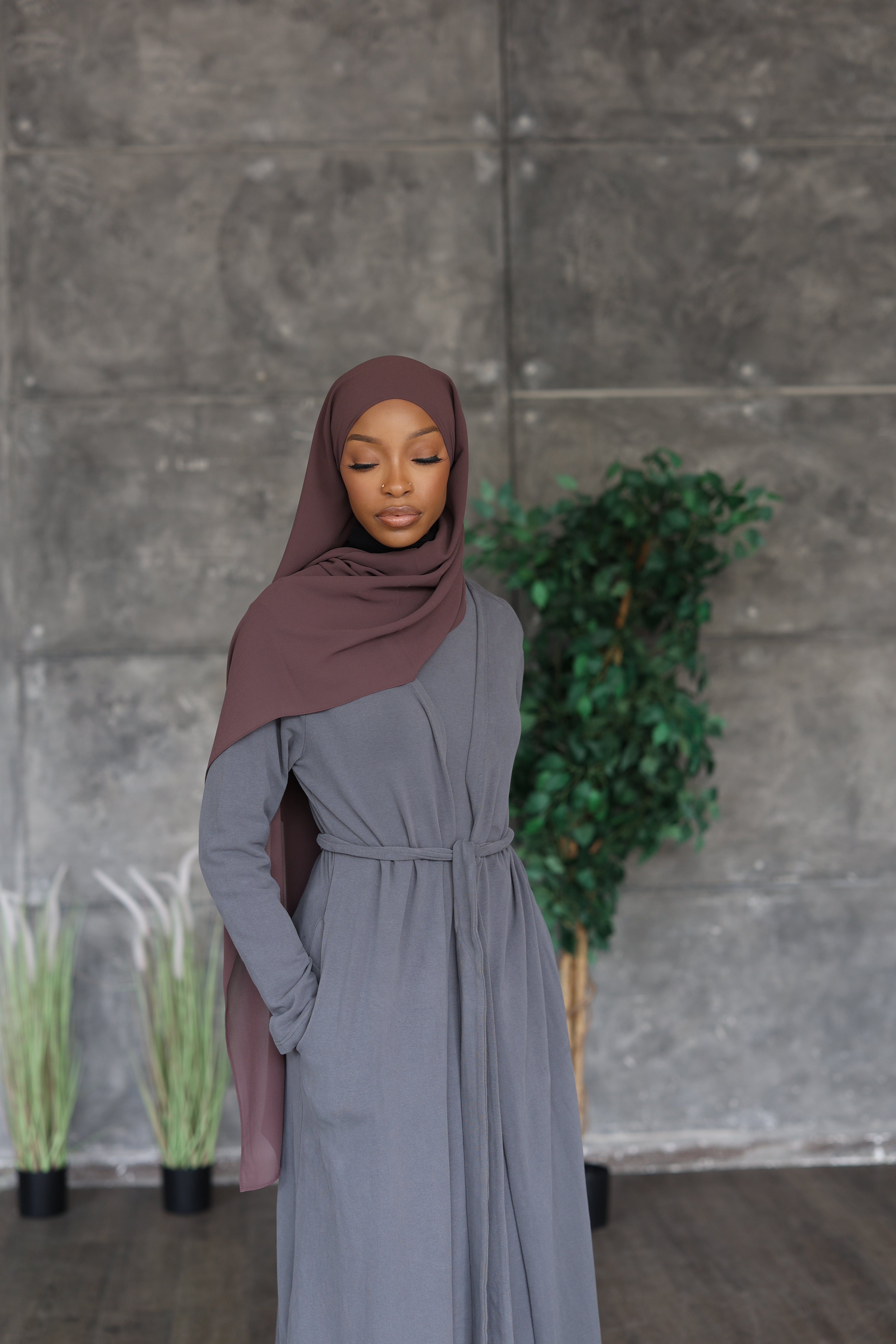 Purple Hijab (Chiffon)
