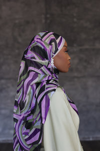 (Purple) ZO Hijab (Chiffon)