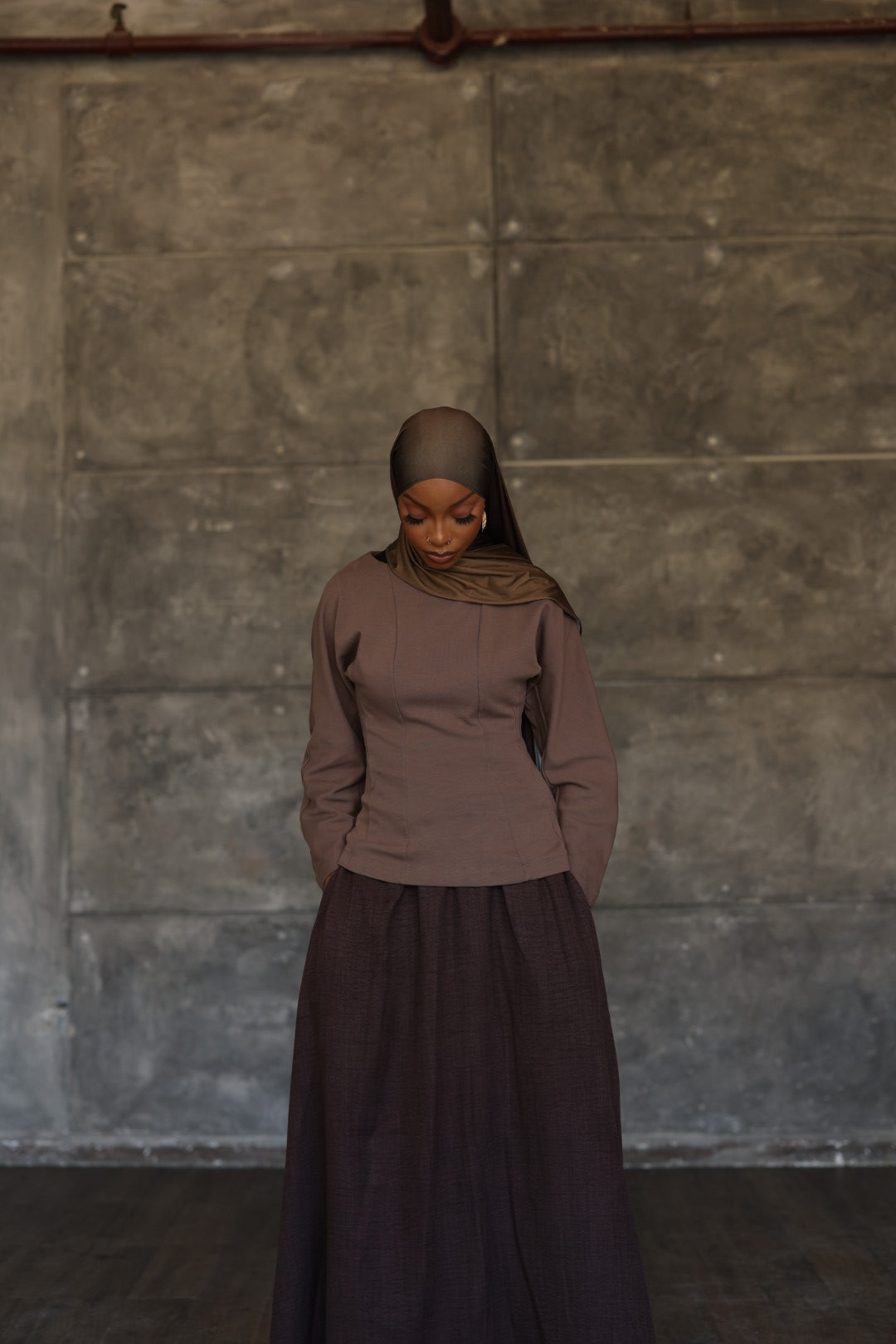 PREORDER (Coffee) Maxi Skirt