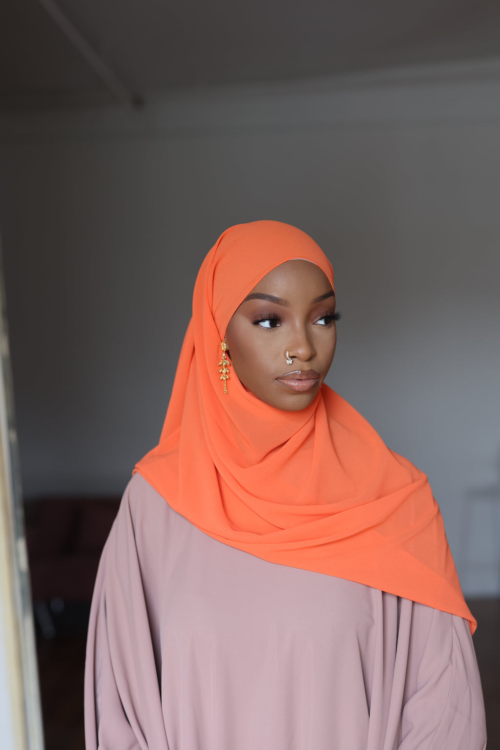 Orange Hijab (Chiffon)