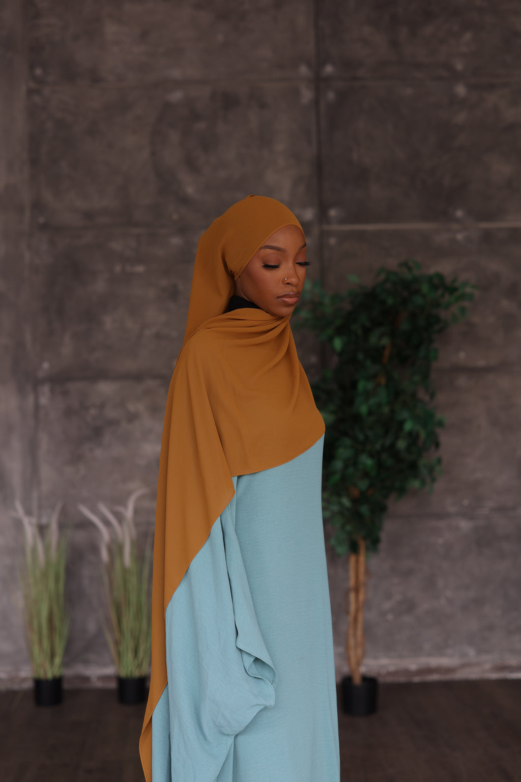 Deep Mustard Hijab (Chiffon)