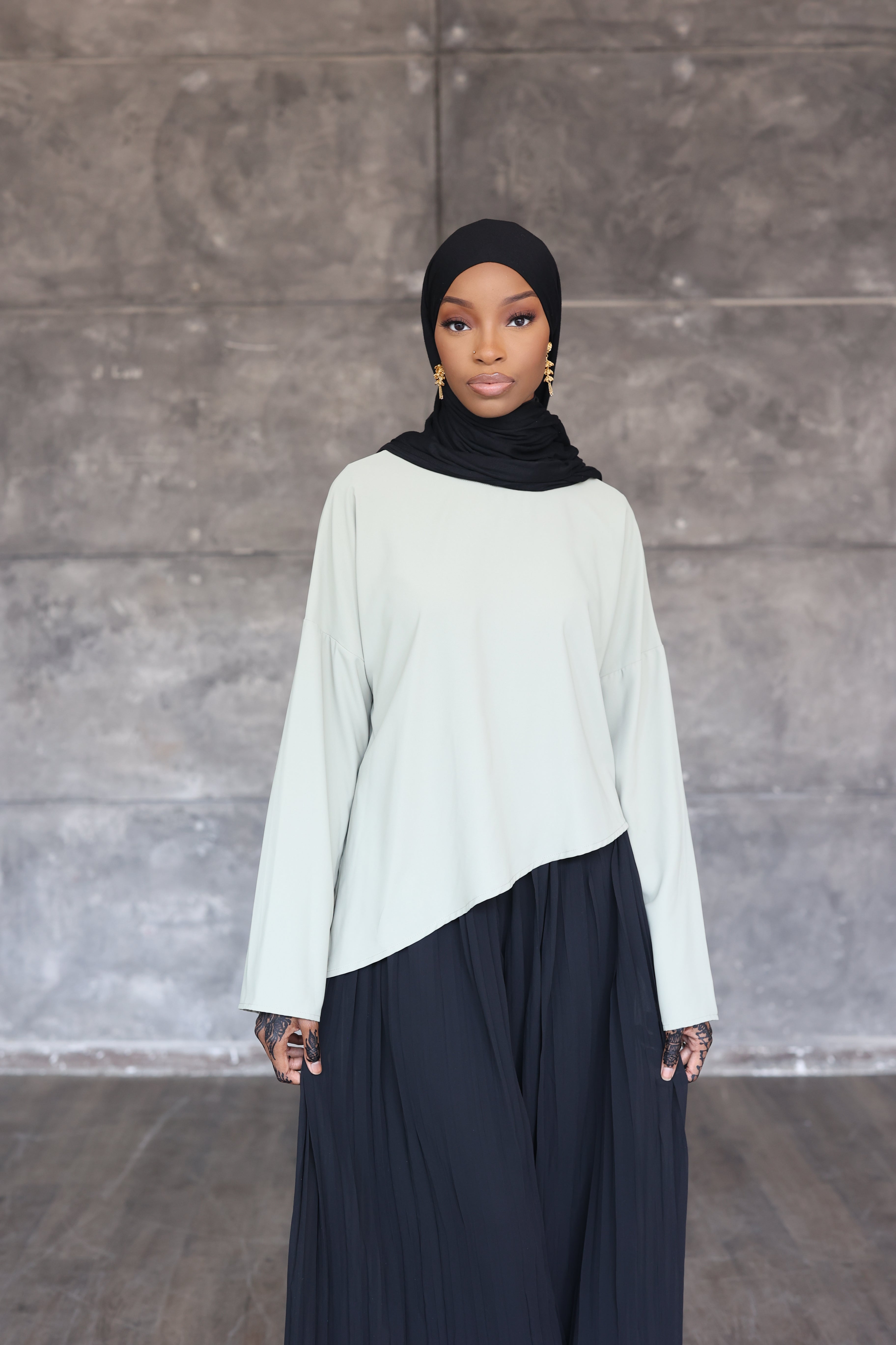 (Green) Asymmetrical Basic Top