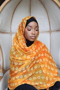 (Yellow) ABIOLA Hijab (Chiffon)