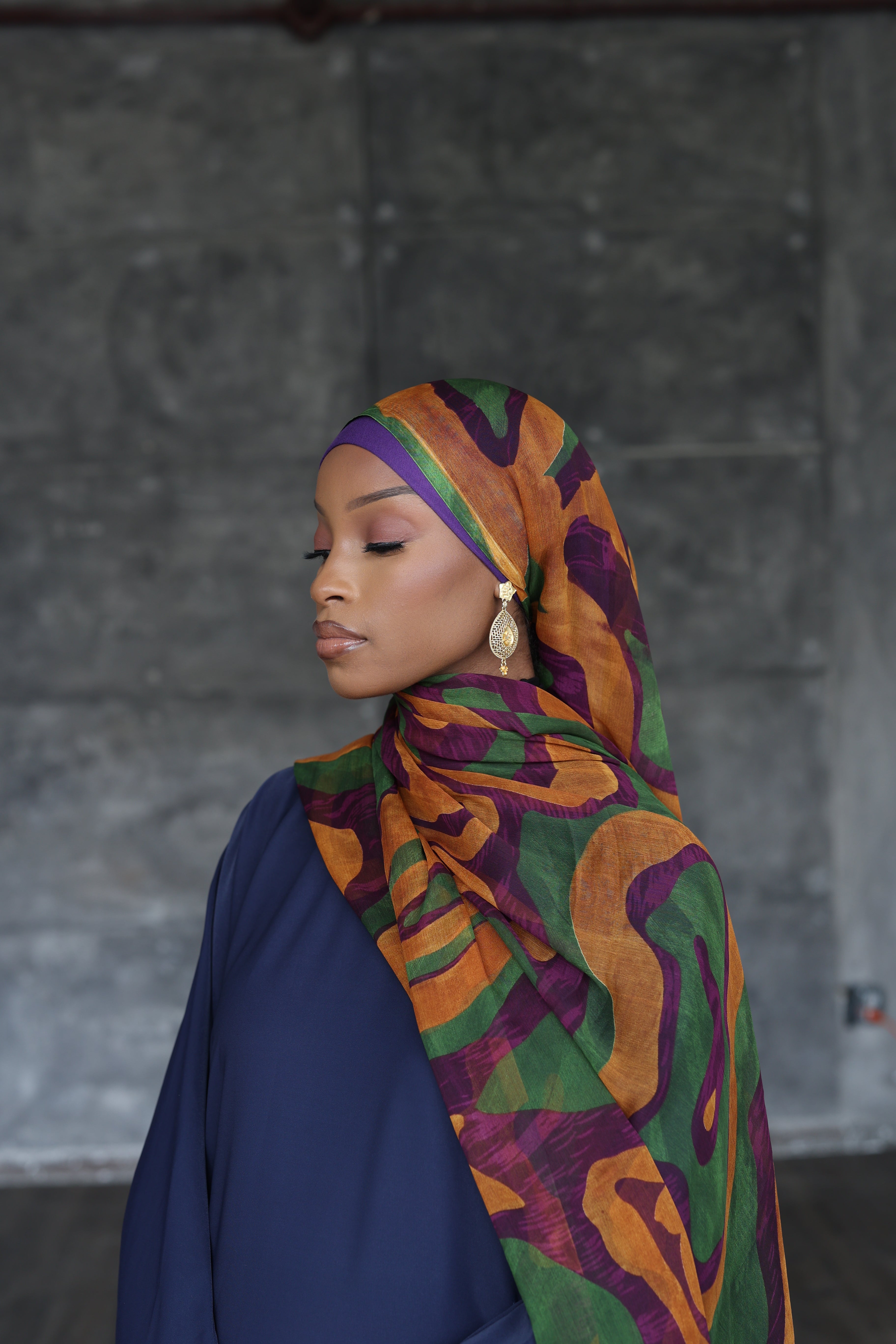 (Yellow) YARA Hijab (Chiffon)
