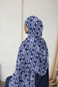Navy SADIYA Hijab (Chiffon)