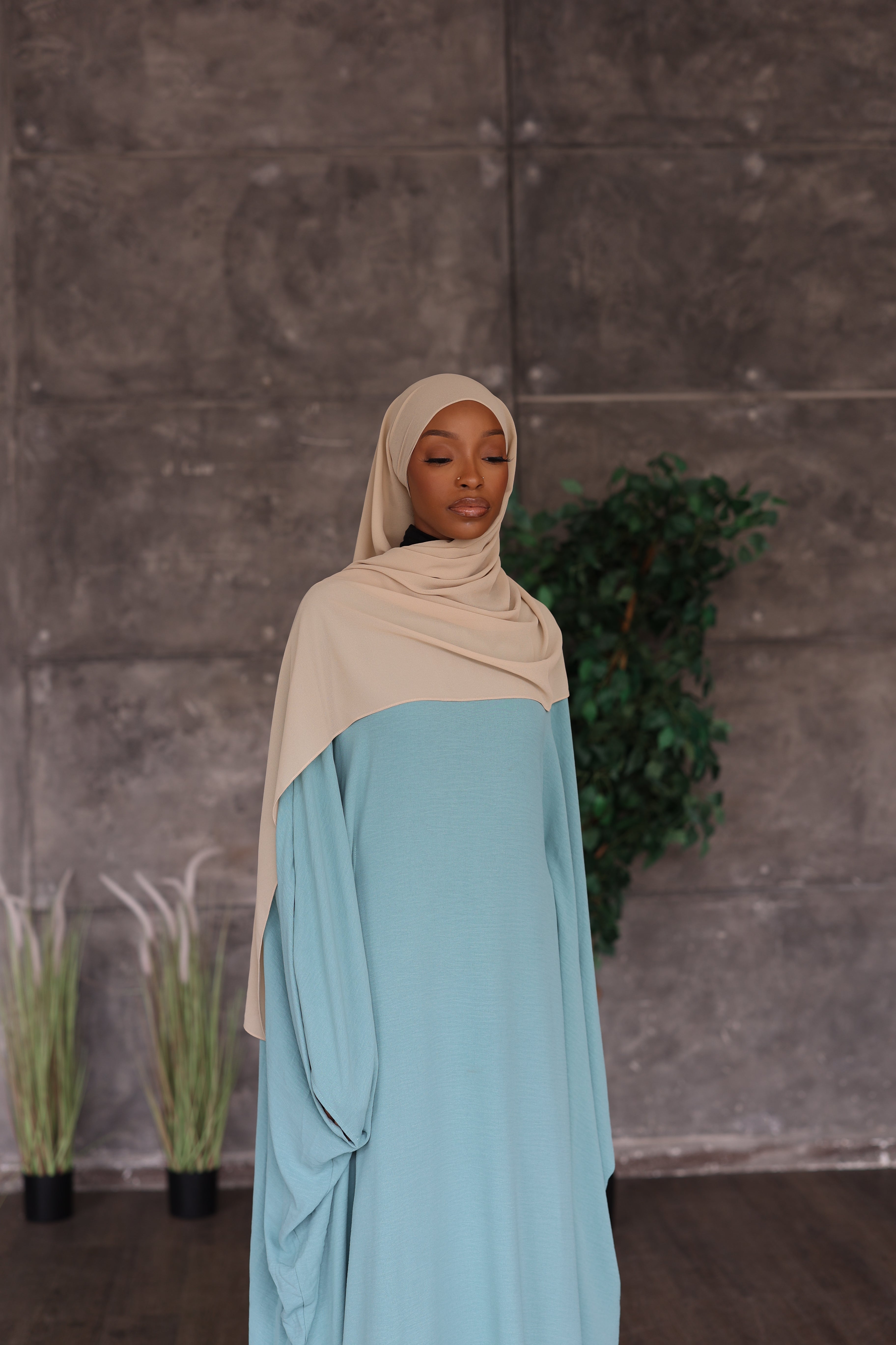 Beige Hijab (Chiffon)