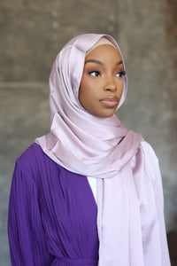 (Violet) Satin Hijab