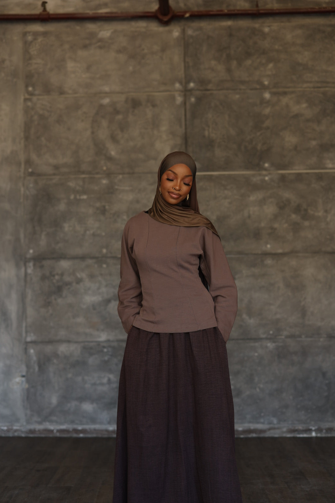PREORDER (Coffee) Maxi Skirt