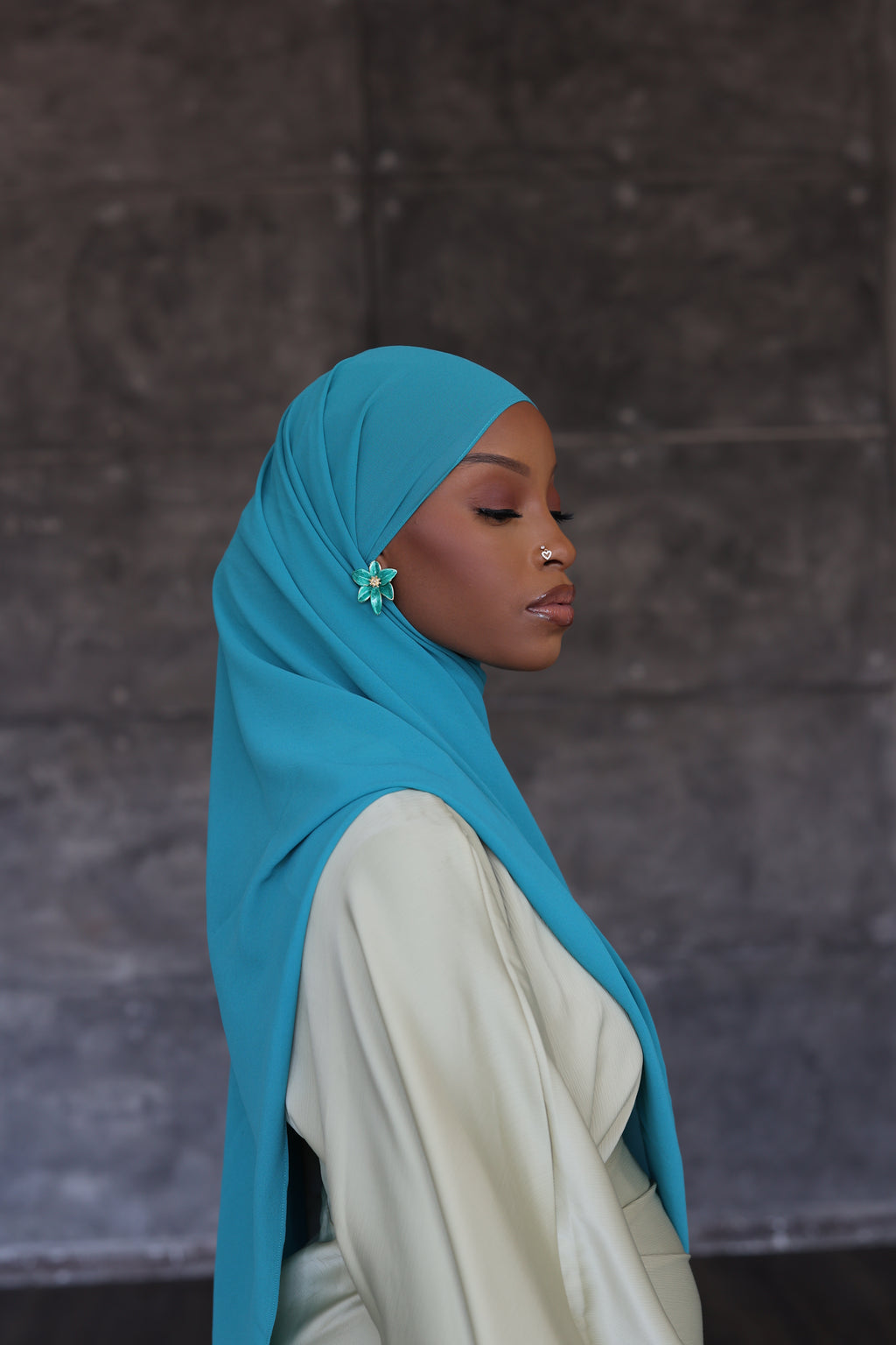 Turquoise Hijab (Chiffon)