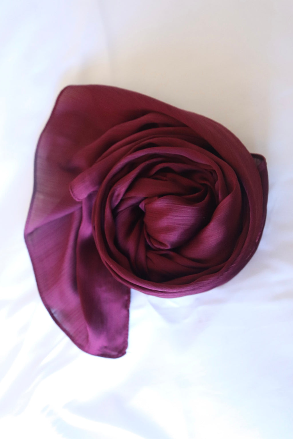 (Maroon) Satin Hijab