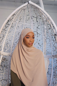 Beige Hijab (Chiffon)