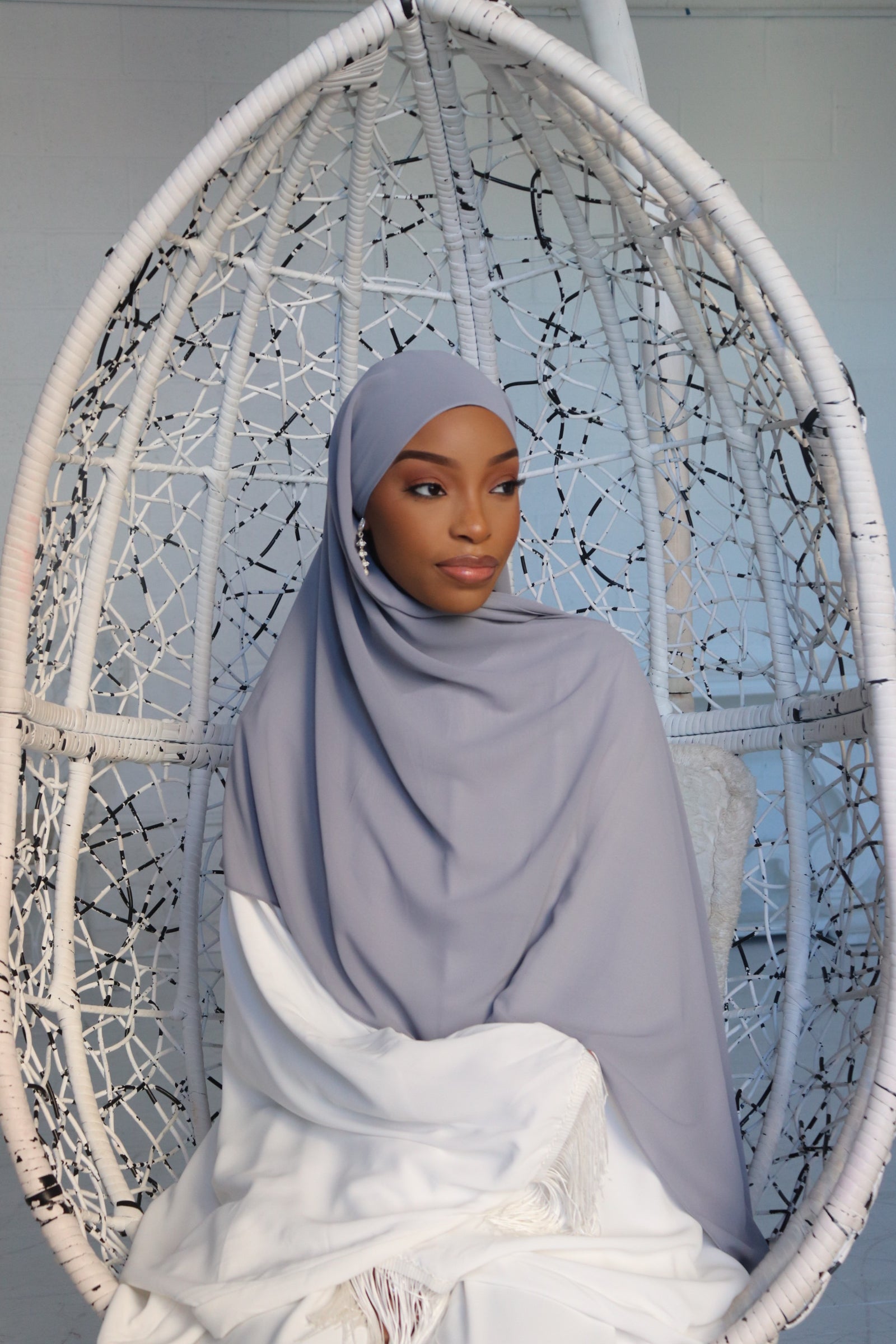 Gray Hijab (Chiffon)