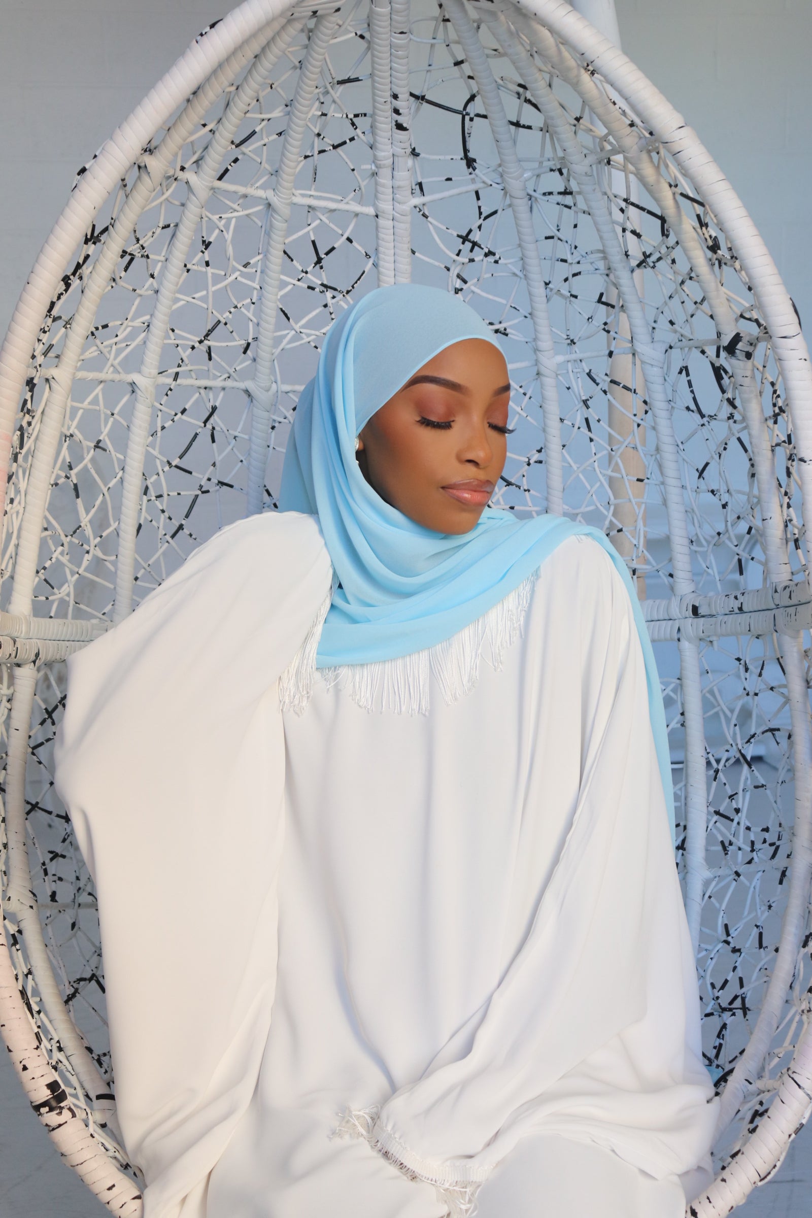 Sky Blue Hijab (Chiffon)