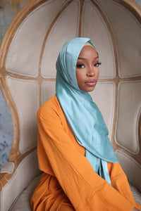 (Turquoise) Satin Hijab