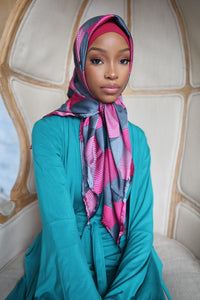 (Pink) JAHARI Hijab (Silk)